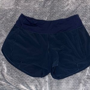 lululemon speed up shorts in navy
